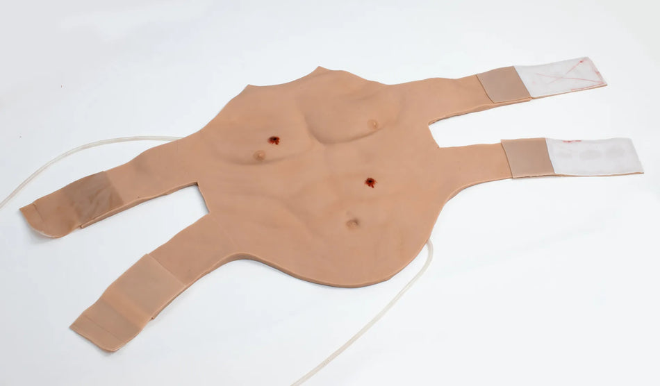 Chest Overlay with Gunshot Wound